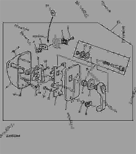 DOOR HANDLE AND LOCK - TRACTOR John Deere 6320 - TRACTOR - 6320, 6420 ...