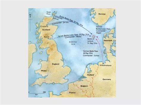 PPT - A map showing the location of the Battle of Jutland PowerPoint Presentation - ID:7091526