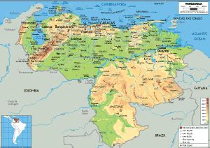 Venezuela Map (Political) - Worldometer