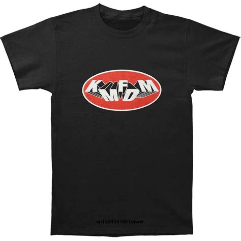 Funny t shirt men novelty women tshirt KMFDM Tumbling Logo Slim Fit T shirt-in T-Shirts from Men ...