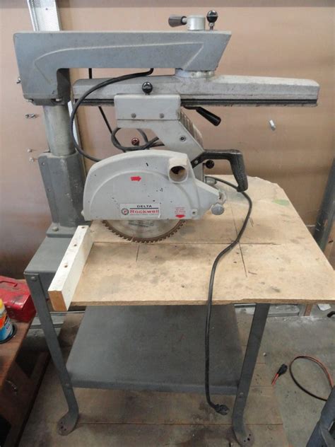 Lot #19: Delta Rockwell 10" inch Radial Arm Saw - WireBids