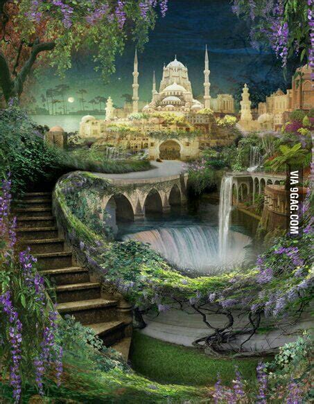 Hanging gardens of Babylon. 1 of 7 wonders of ancient world - 9GAG