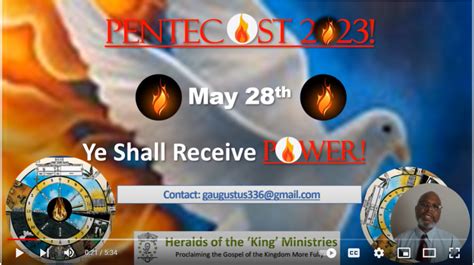 Welcome to Pentecost 2023, May 28th – The Adventist's Understanding of ...