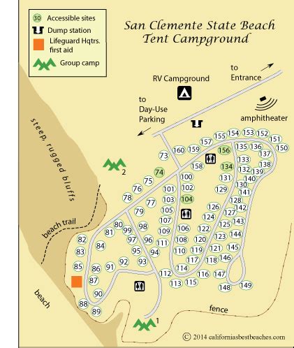 San Onofre Campground Map