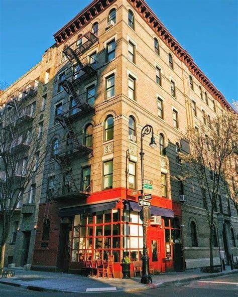 The friends apartment building is on the corner of the Bedford and ...