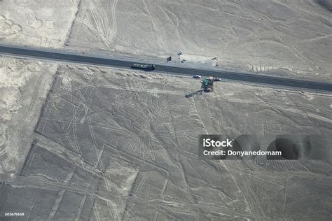 Aerial View Of Nazca Lines Tree And Hands Geoglyphs Stock Photo - Download Image Now - iStock