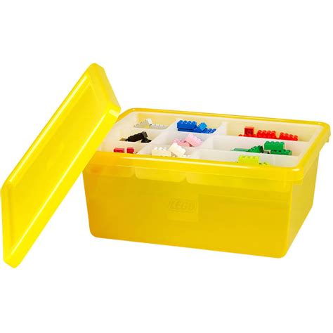 LEGO Storage Box Medium with Lid, Yellow - Walmart.com