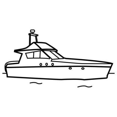 Yacht Clipart Black And White | Free download on ClipArtMag