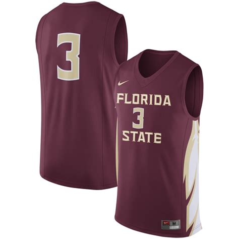 Men's Nike Garnet Florida State Seminoles College Replica Basketball Jersey