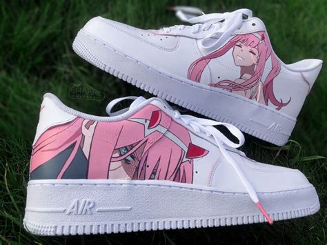 Zero Two Anime Darling in the Franxx Custom Nike Air Force 1 af1 shoes in 2021 | Shoes, Kawaii ...