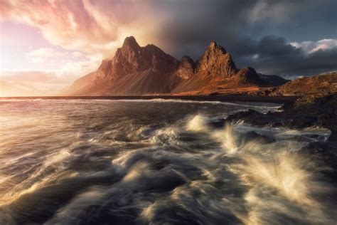 Dramatic Eystrahorn sunset - Mads Peter Iversen on Fstoppers