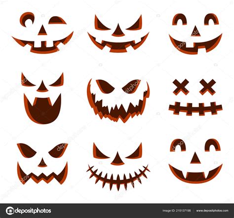 Scary Halloween Pumpkin Face Icon Stock Vector Image by ©Tanggamus1001 ...