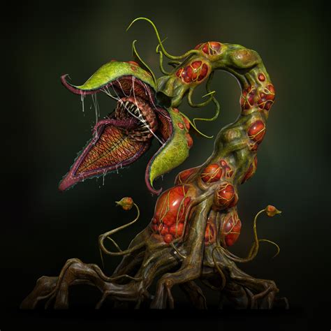 ArtStation - Carnivorous Alien Plant