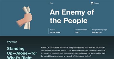 An Enemy of the People Study Guide | Course Hero