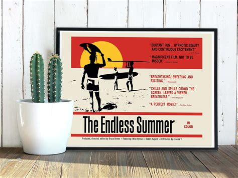 The Endless Summer Movie Poster Art Print, 1966 Surfing Movie Reproduction - Etsy