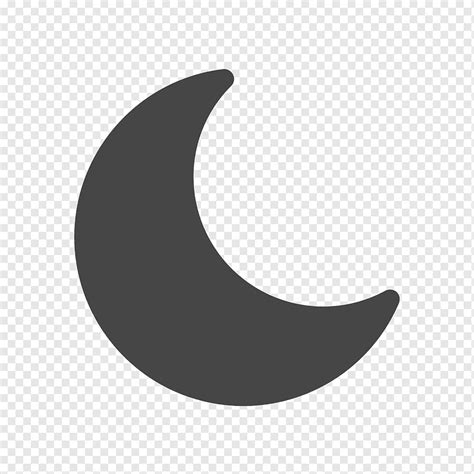 Dark, mode, moon, night, forecast, weather, Multimedia Solid px icon, png | PNGWing