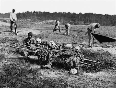 US Civil War photos show prisoners reduced to skeletons | Daily Mail Online