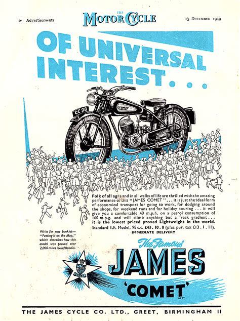 Manuals and Literature – James Motorcycles