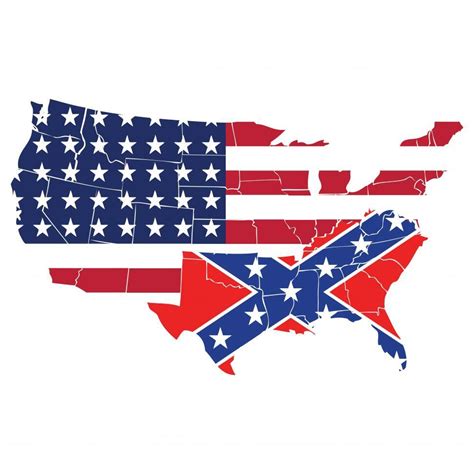 Free Stock Photo of United States with southern states as Confederate flag | Download Free ...