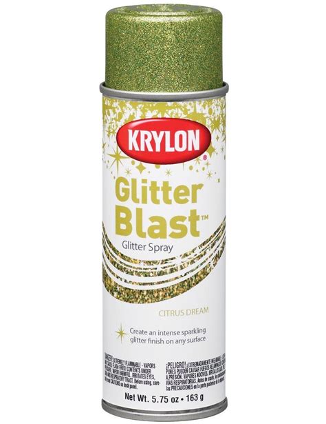 Krylon K03808000 Glitter Blast Spray Paint, 5.75 Oz, Citrus Dream | Krylon glitter blast ...