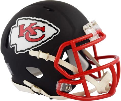 Kansas City Chiefs Black Matte Speed Mini Helmet New In Box 10677 ...