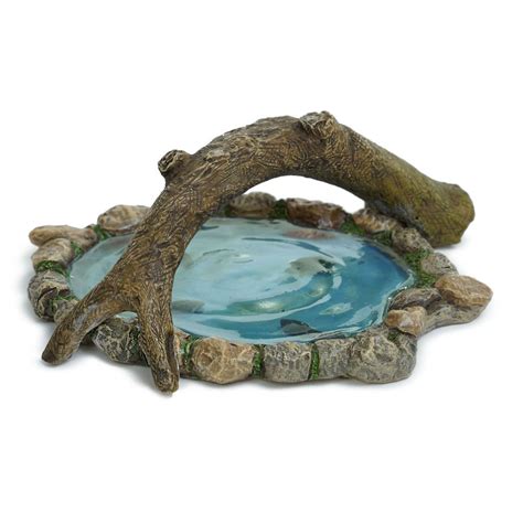 Pond with Log Bridge – The Enchanted Forest Frankenmuth