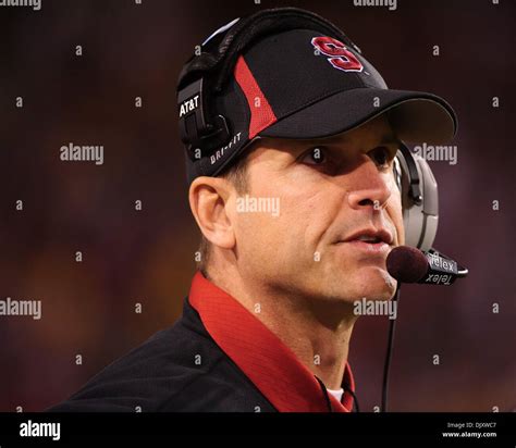 Stanford head coach jim harbaugh hi-res stock photography and images ...