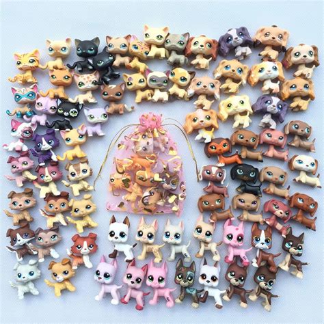 5pcs/bag random rare LPS cat dog Littlest Pet Shop toy old surprise ...