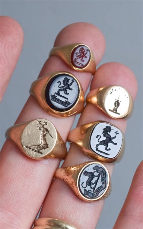 Antique Signet Rings | Custom signet ring, Rings for men, Antique jewelry