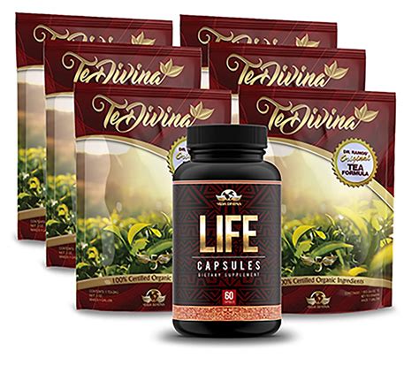 Life Capsules and Popular Te-Divina 6 Packs Supply Deal $109.99,Tedivina Detox Tea Natural ...