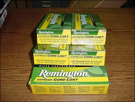 3 full boxes of .350 Remington Magnum ammo - NEW For Sale at GunAuction ...