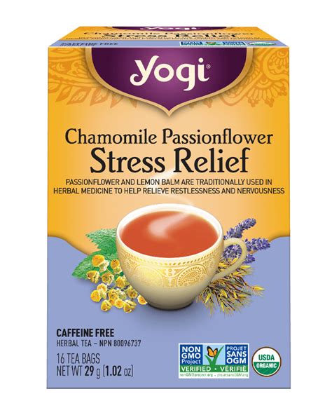 Chamomile Passionflower Stress Relief | Yogi Tea
