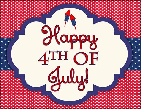 FREE 4th of July Party Printables by Designs by Serendipity | Catch My ...