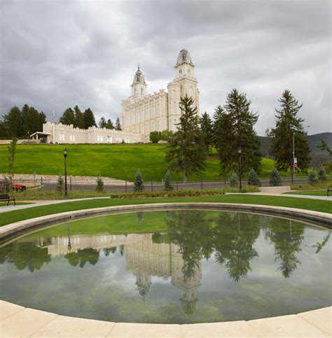 Manti Utah Temple Pond