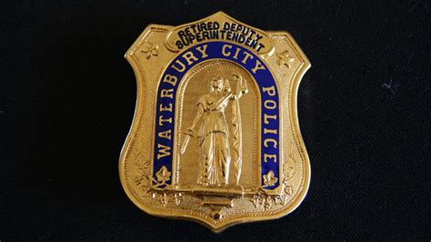 Connecticut Waterbury City Police, Retired Deputy Superintendent badge ...