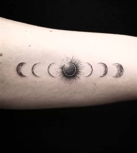 Realistic Solar Eclipse Tattoo