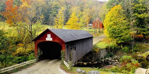 Pretty Autumn Covered Bridge Pictures - Beautiful Bridges - Country Living