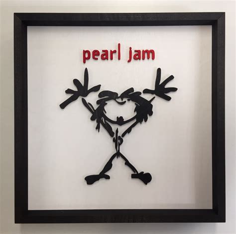 Wooden Pearl Jam Stickman Logo (Alive Guy) : pearljam