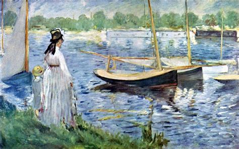 Edouard Manet - The Banks of the Seine at Argenteuil (1874) : museum