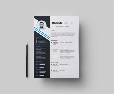 EPS Elegant Resume Design 003032 - Template Catalog