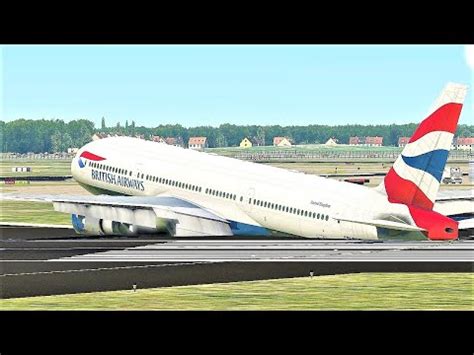 B777 British Airways Flight 38 Plane Crash London Heathrow Airport ...