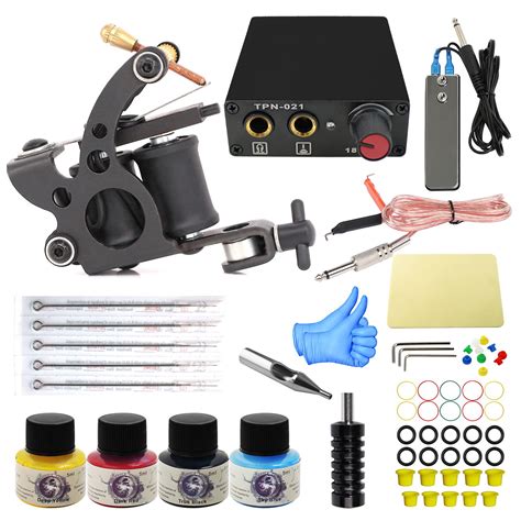 Pin on Tattoo Kits-Tattoo Machine kits-Coil Tattoo Machine Kit ...