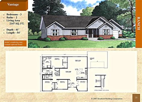 Modular Ranch Style Floor Plan - Vantage 2147 Sq. Ft. - Stratford Home Center - 3 Bed 2 Bath ...