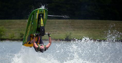 Jet ski riders show off tricks at first Franklin Freestyle Water Show