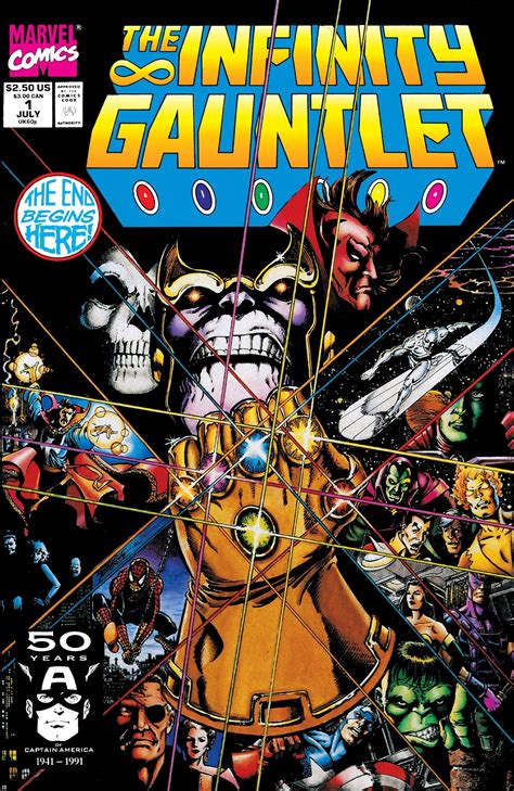 The Infinity Gauntlet #1 | Infinity gauntlet comic, Marvel comic books, Marvel infinity