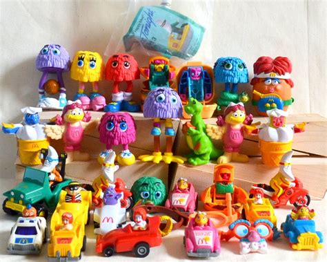 RESERVED Vintage McDonald's Toys 1980's, 90's Lot of 32 Happy Meal collectible pvc plastic Cars ...