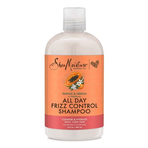 Shea Moisture All Day Frizz Control Shampoo, 13 Oz