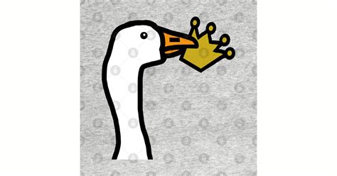 Portrait of a Goose Stealing a Crown - Funny - T-Shirt | TeePublic