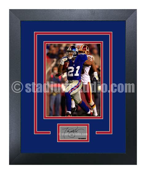 Tiki Barber New York Giants Facsimile Signature Tribute - The Stadium ...