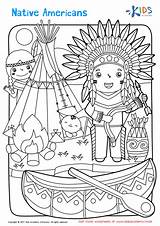 Native American Coloring Page Worksheet Free Printable For  sketch template